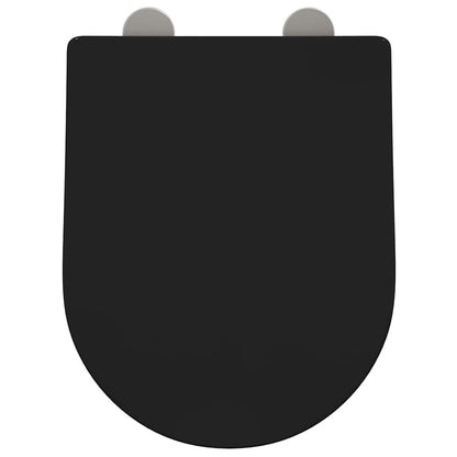 Toiletzitting Zwart 48 x 36.5 x 4.5 cm Polypropyleen
