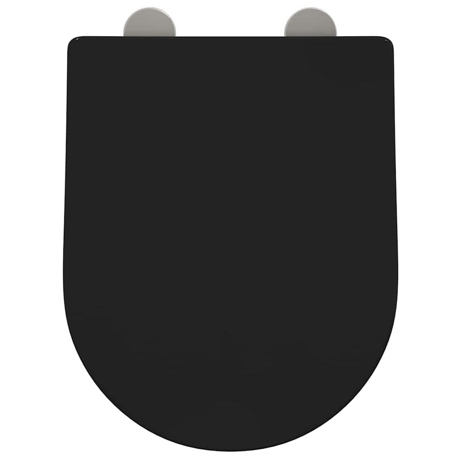Toiletzitting Zwart 48 x 36.5 x 4.5 cm Polypropyleen