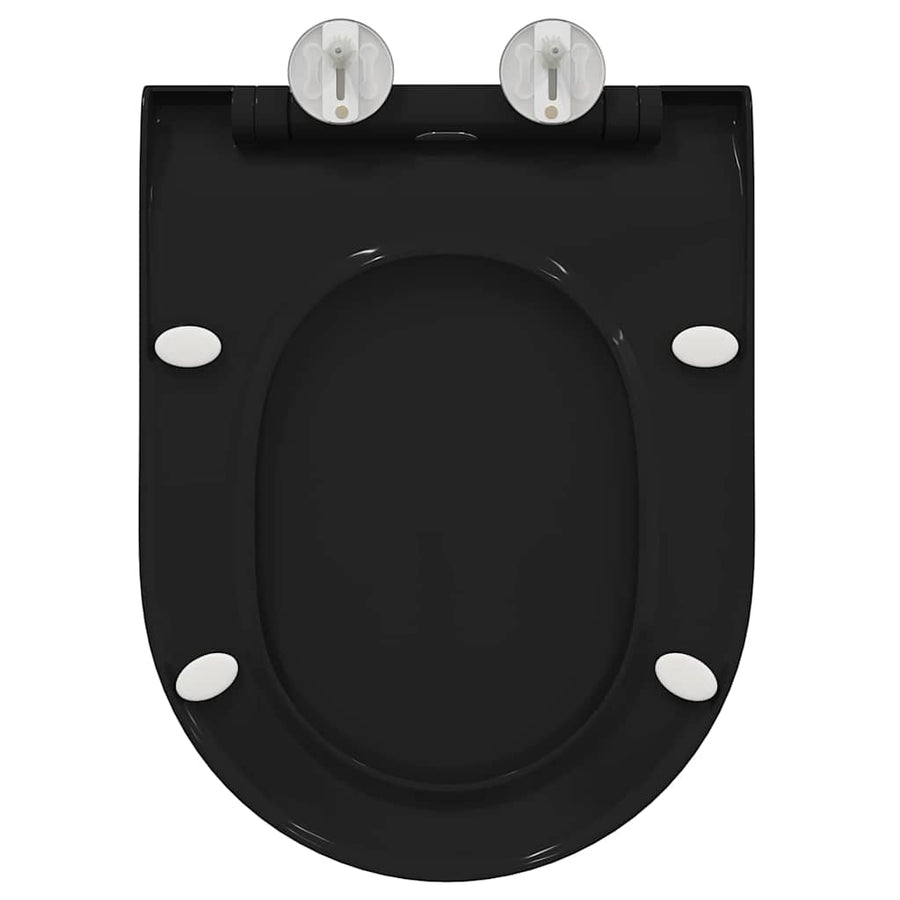 Toiletzitting Zwart 48.5 x 36 x 5 cm Polypropyleen