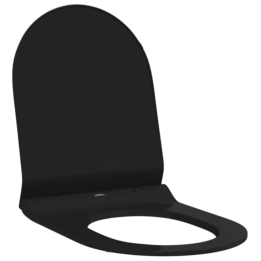 Toiletzitting Zwart 48.5 x 36 x 5 cm Polypropyleen