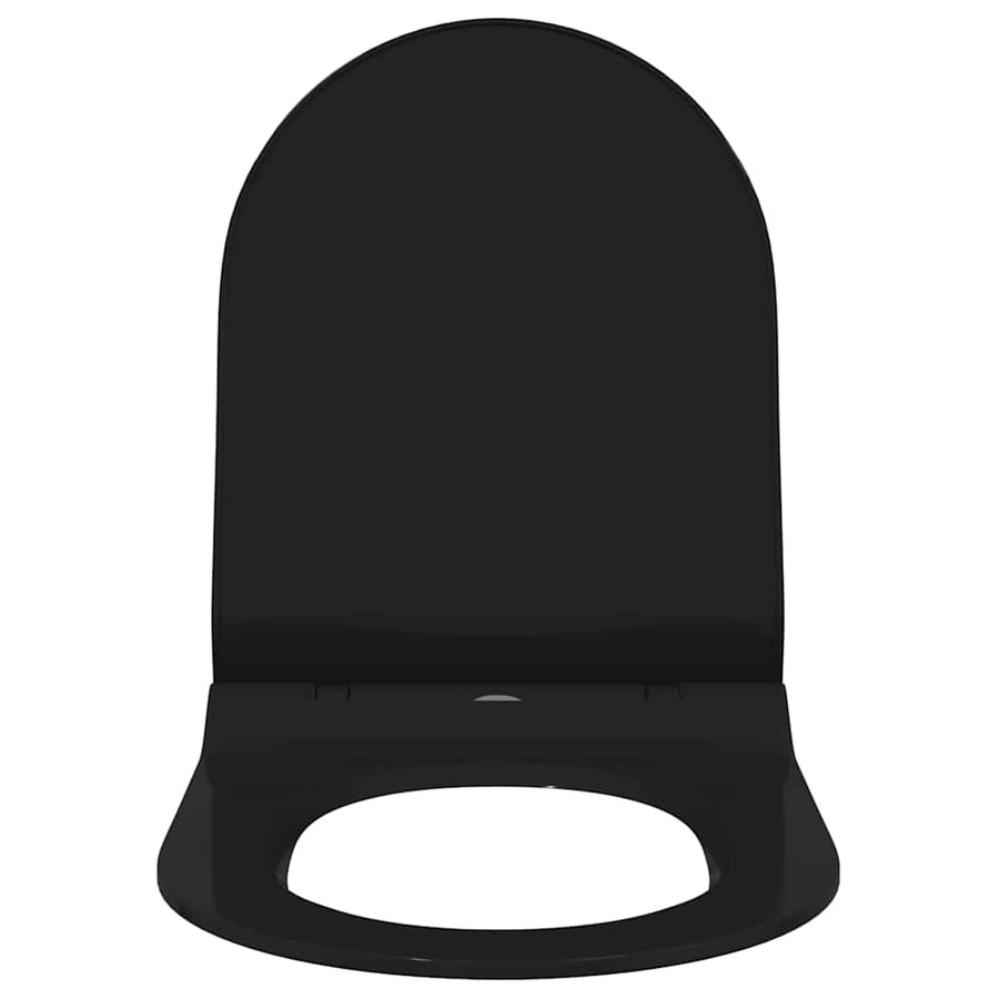 Toiletzitting Zwart 48.5 x 36 x 5 cm Polypropyleen