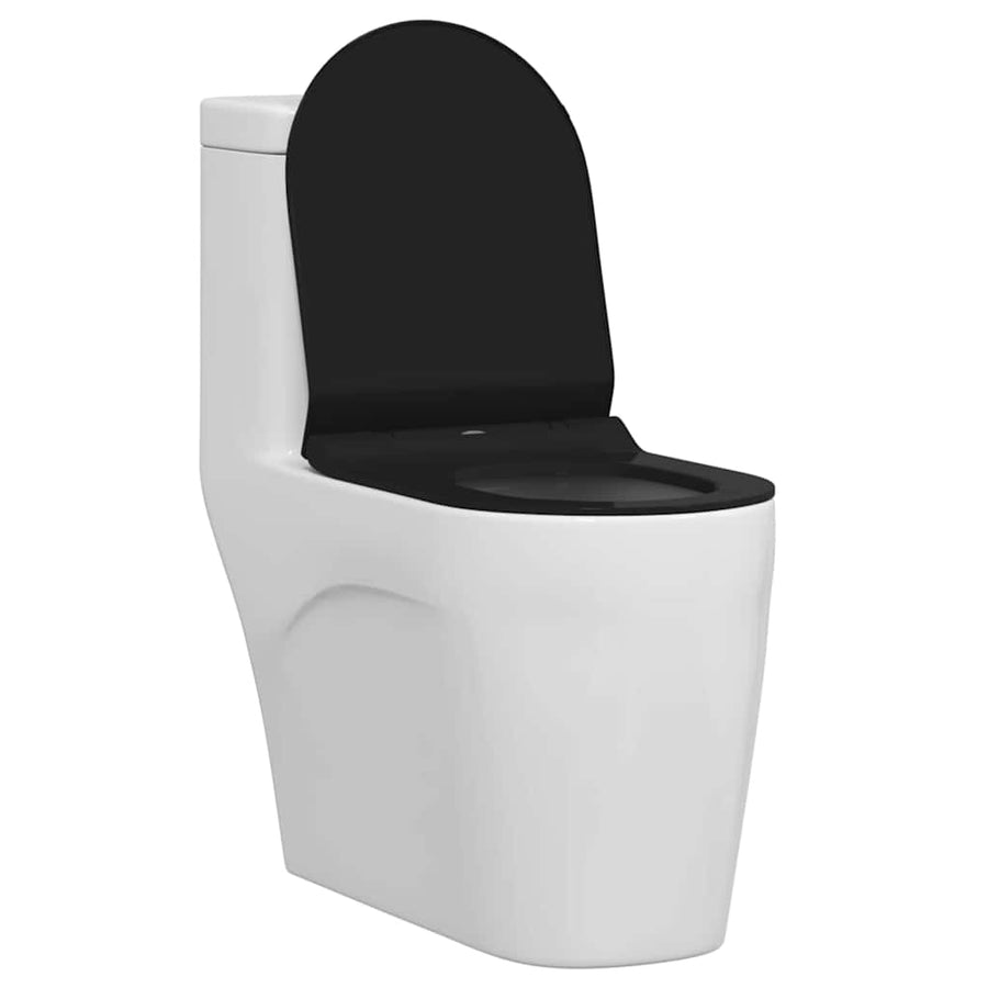 Toiletzitting Zwart 48.5 x 36 x 5 cm Polypropyleen