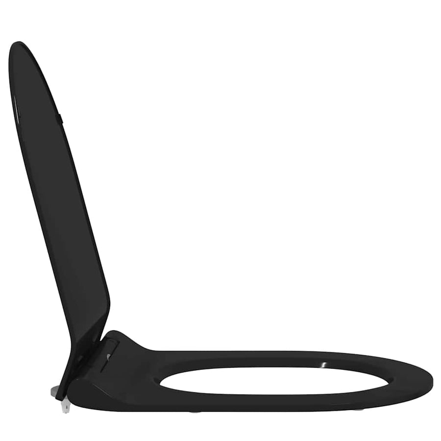 Toiletzitting Zwart 48.5 x 36 x 5 cm Polypropyleen