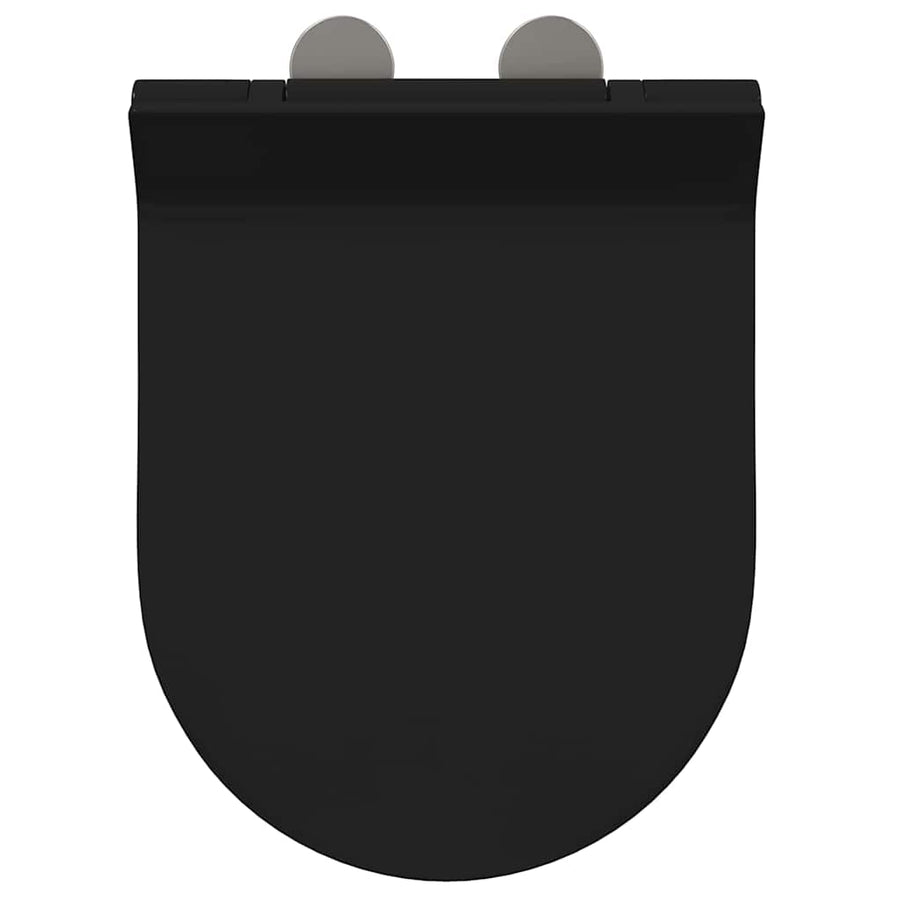 Toiletzitting Zwart 48.5 x 36 x 5 cm Polypropyleen
