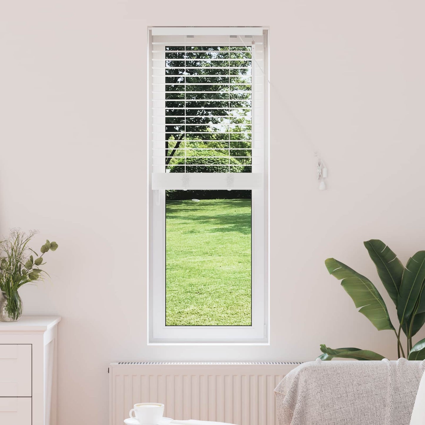 Jaloezie Wit 50 x 130 cm 35 mm Massief Paulowniahout