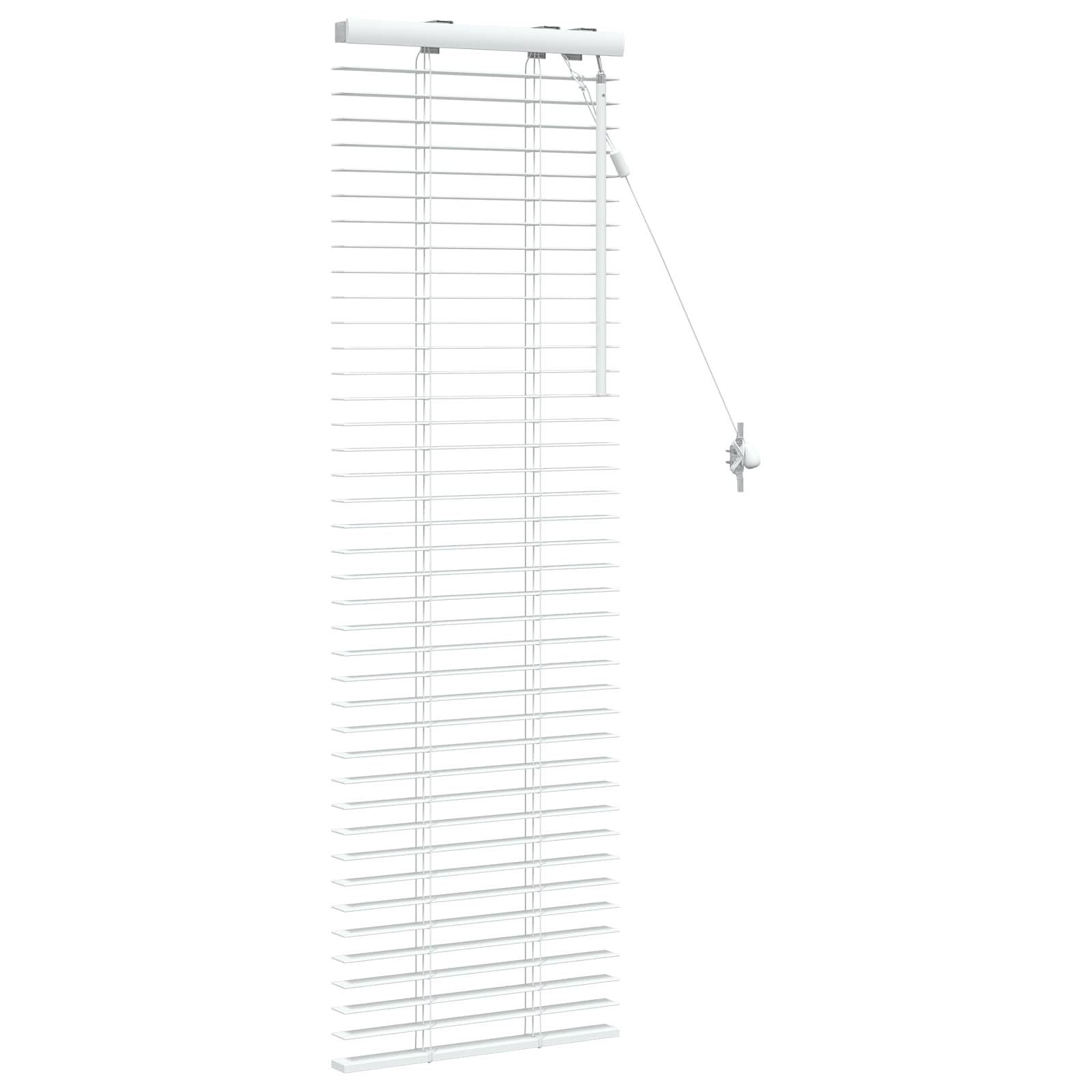 Jaloezie Wit 50 x 130 cm 35 mm Massief Paulowniahout