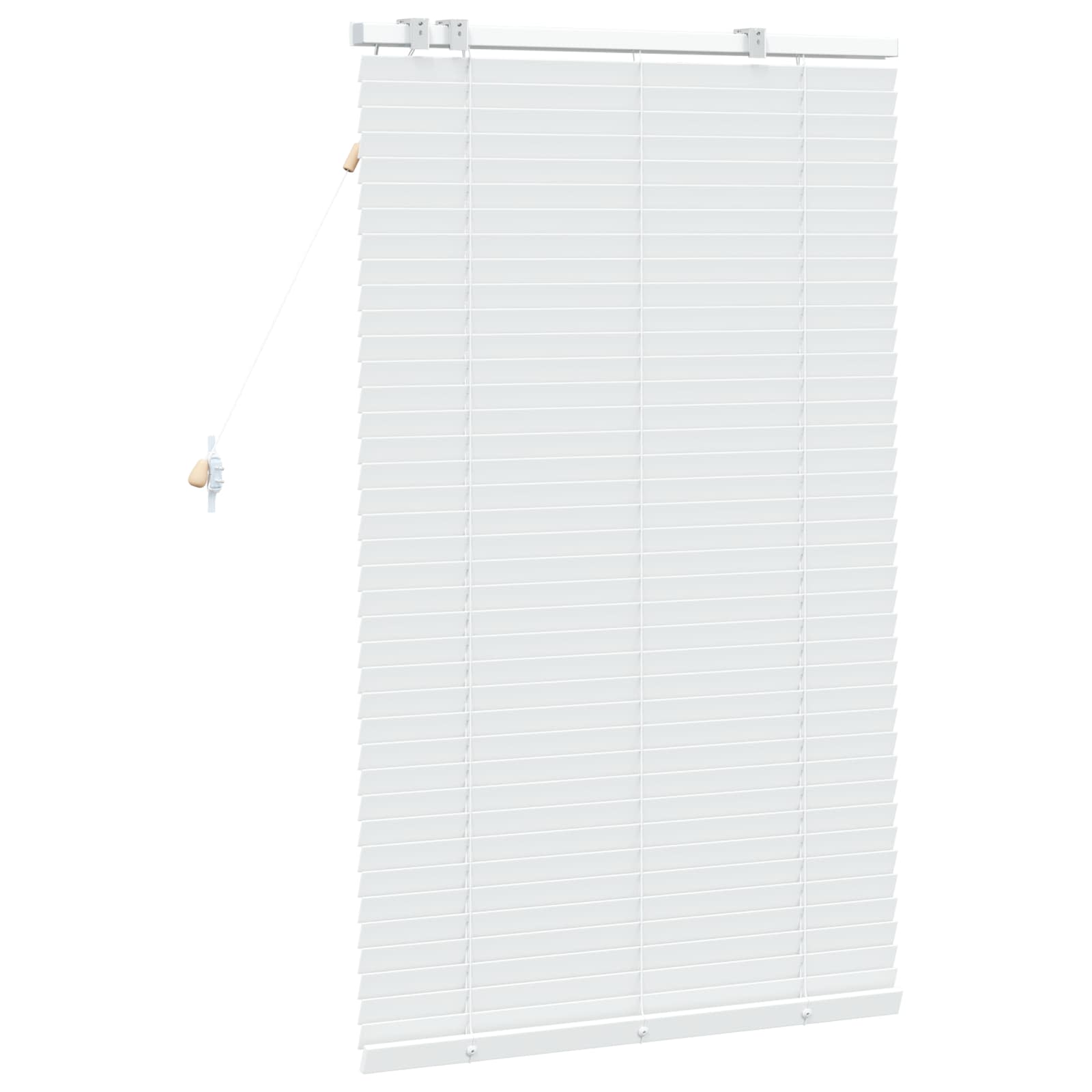 Jaloezie Wit 85 x 130 cm 35 mm Massief Paulowniahout