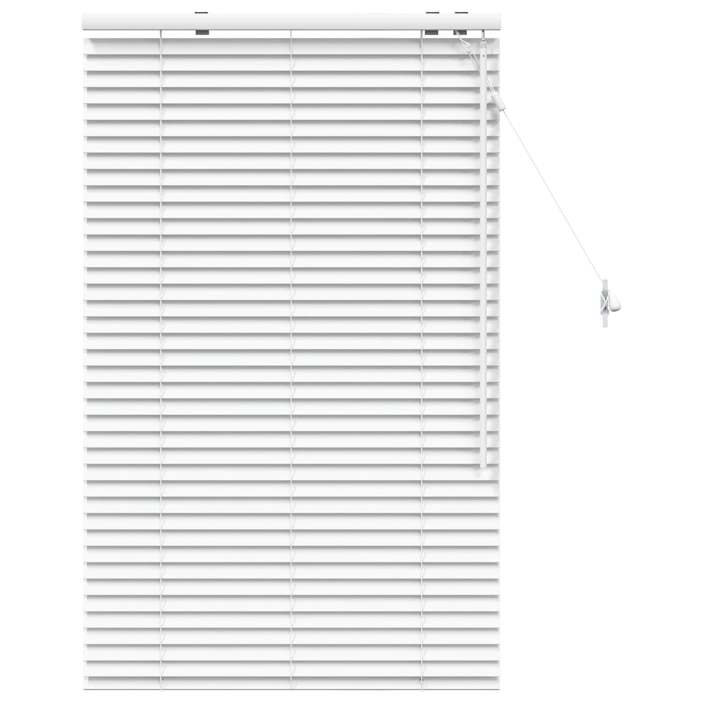 Jaloezie Wit 90 x 130 cm 35 mm Massief Paulowniahout
