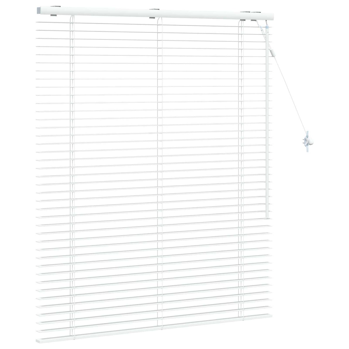 Jaloezie Wit 110 x 130 cm 35 mm Massief Paulowniahout