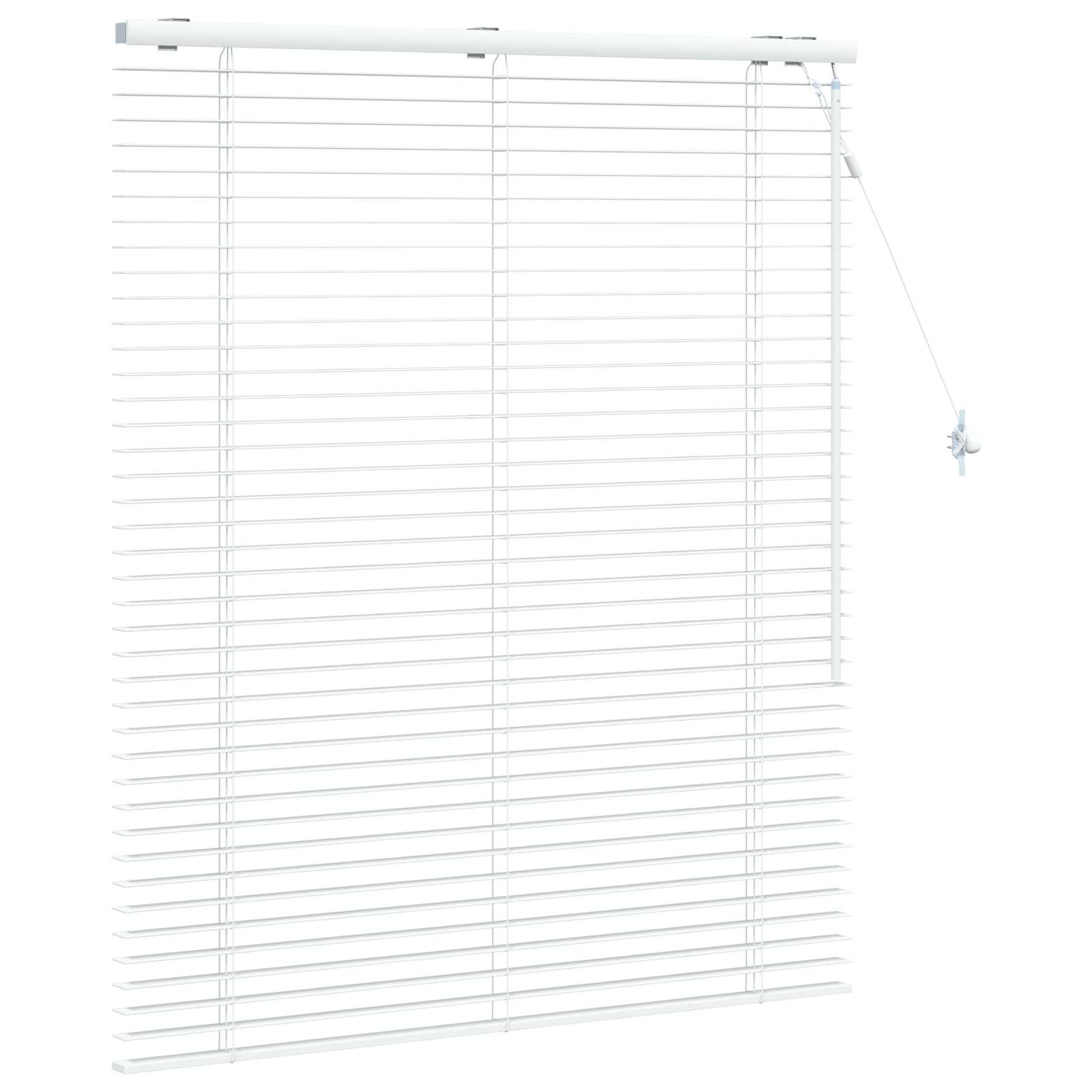 Jaloezie Wit 115 x 130 cm 35 mm Massief Paulowniahout
