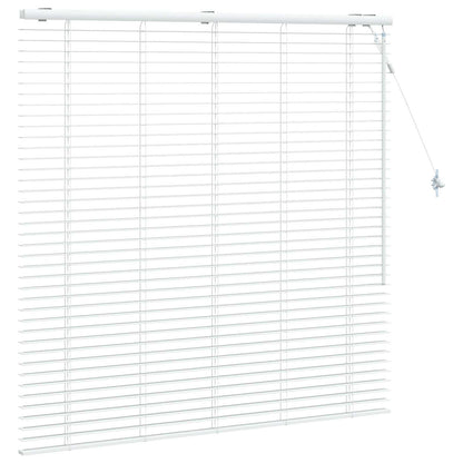 Jaloezie Wit 125 x 130 cm 35 mm Massief Paulowniahout