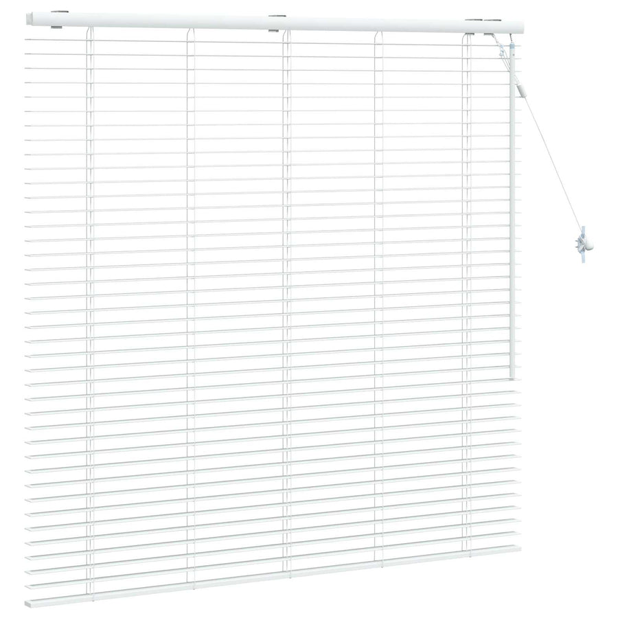 Jaloezie Wit 130 x 130 cm 35 mm Massief Paulowniahout