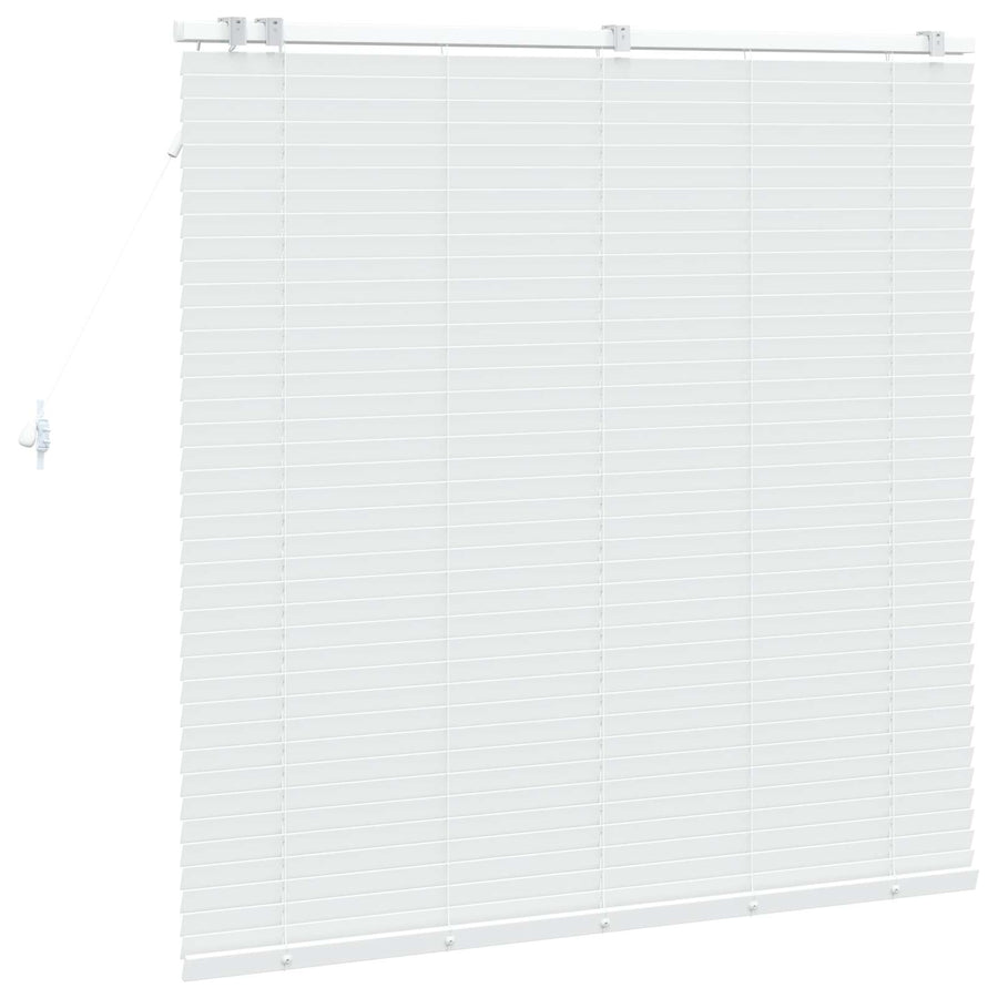 Jaloezie Wit 130 x 130 cm 35 mm Massief Paulowniahout