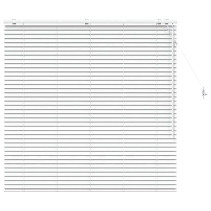 Jaloezie Wit 130 x 130 cm 35 mm Massief Paulowniahout