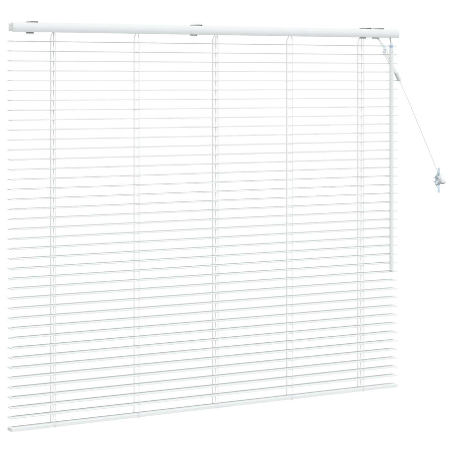 Jaloezie Wit 145 x 130 cm 35 mm Massief Paulowniahout