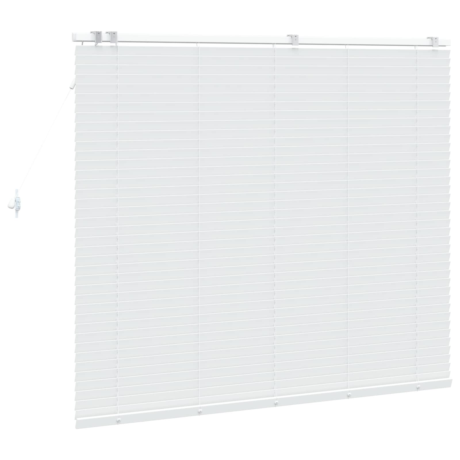 Jaloezie Wit 145 x 130 cm 35 mm Massief Paulowniahout