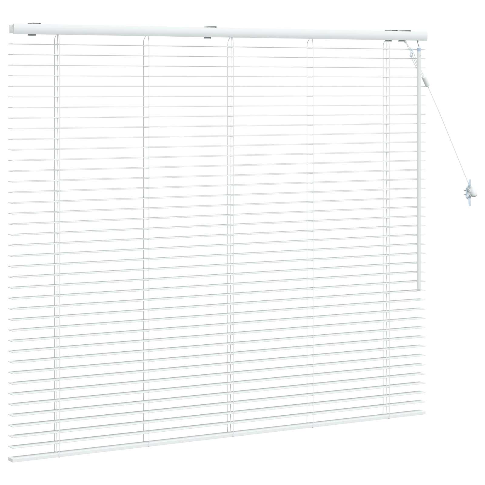 Jaloezie Wit 150 x 130 cm 35 mm Massief Paulowniahout