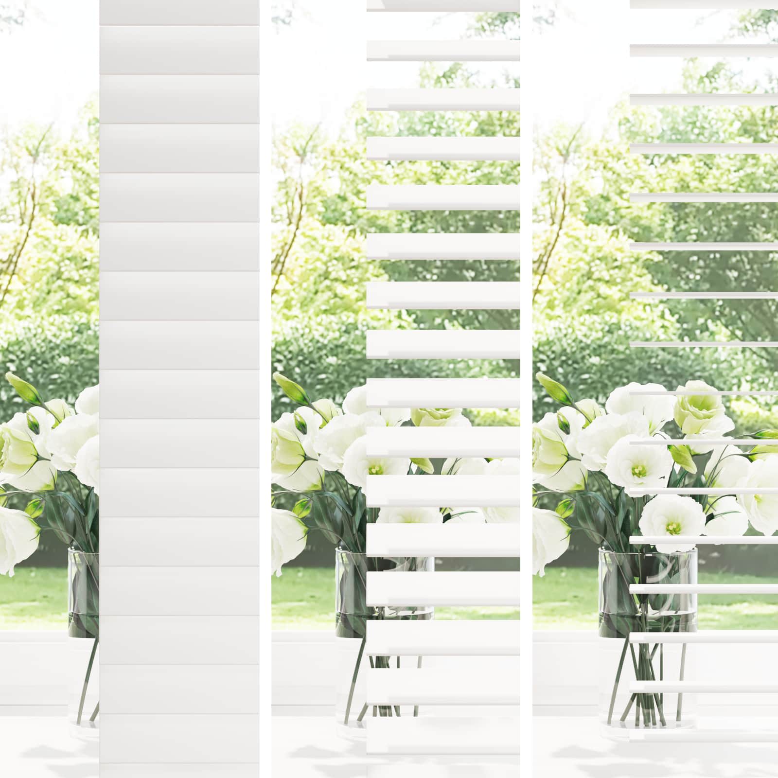 Jaloezie Wit 90 x 160 cm 35 mm Massief Paulowniahout