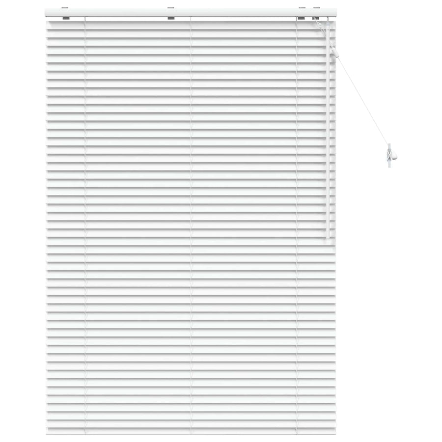 Jaloezie Wit 100 x 160 cm 35 mm Massief Paulowniahout