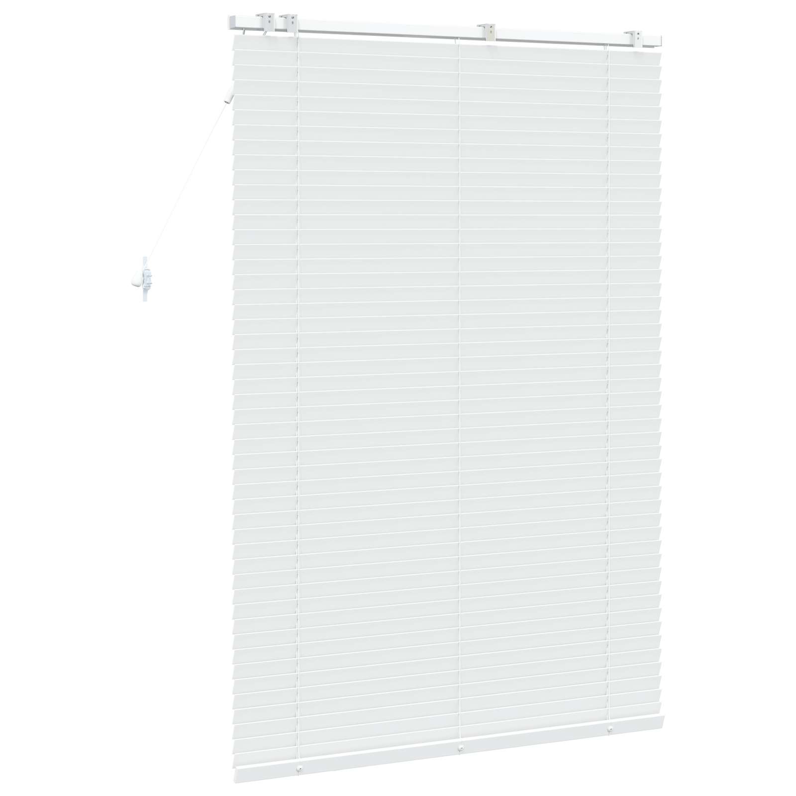 Jaloezie Wit 105 x 160 cm 35 mm Massief Paulowniahout