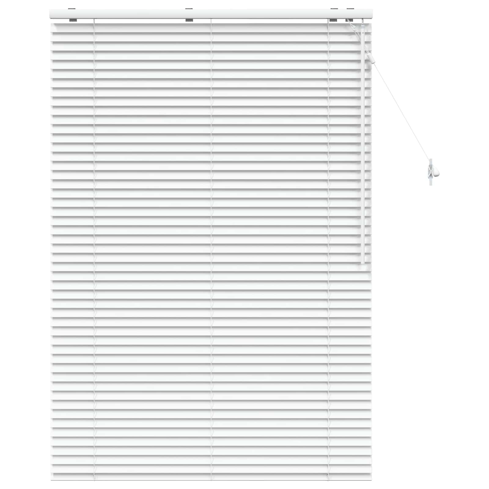 Jaloezie Wit 105 x 160 cm 35 mm Massief Paulowniahout