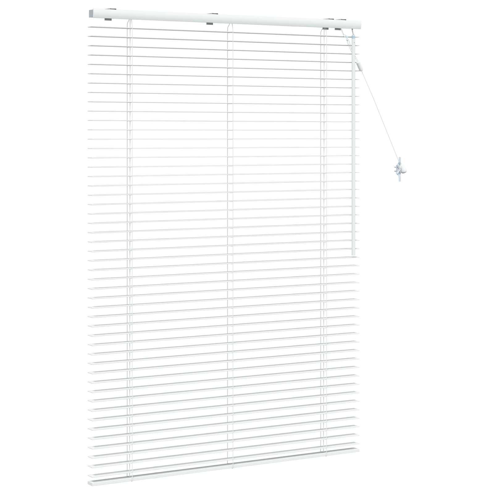 Jaloezie Wit 115 x 160 cm 35 mm Massief Paulowniahout