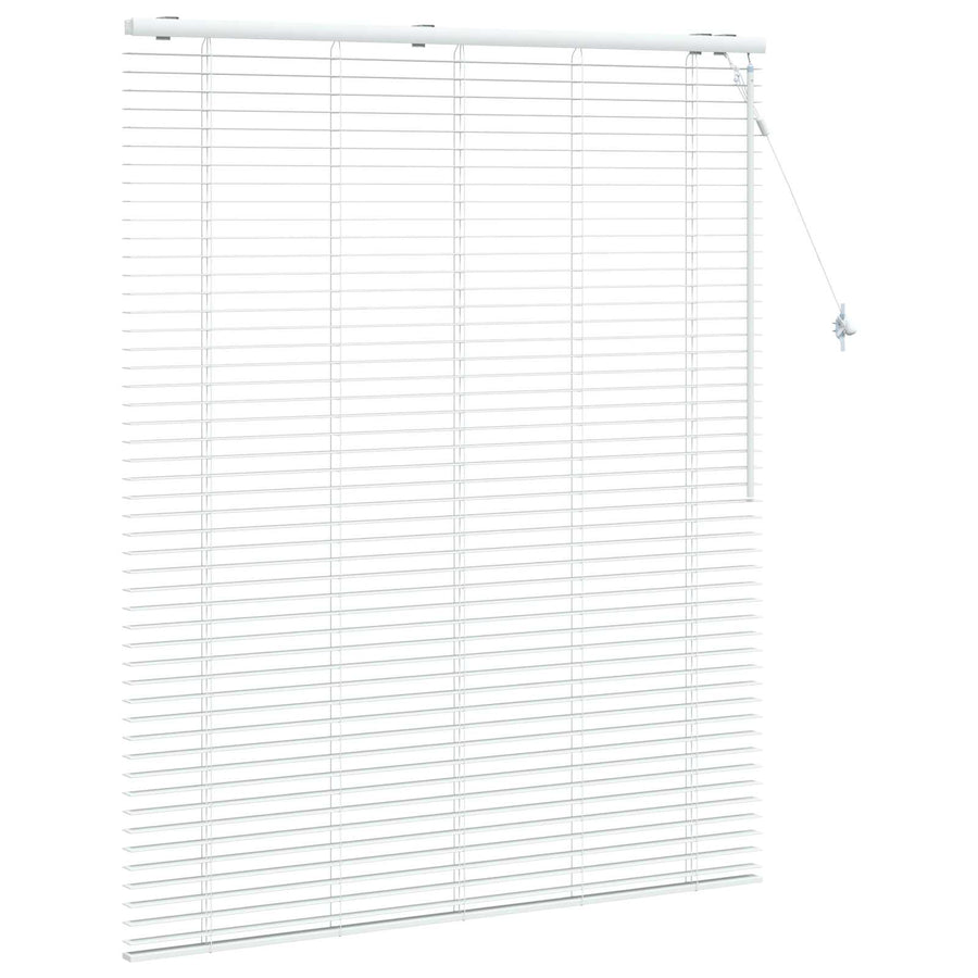 Jaloezie Wit 135 x 160 cm 35 mm Massief Paulowniahout