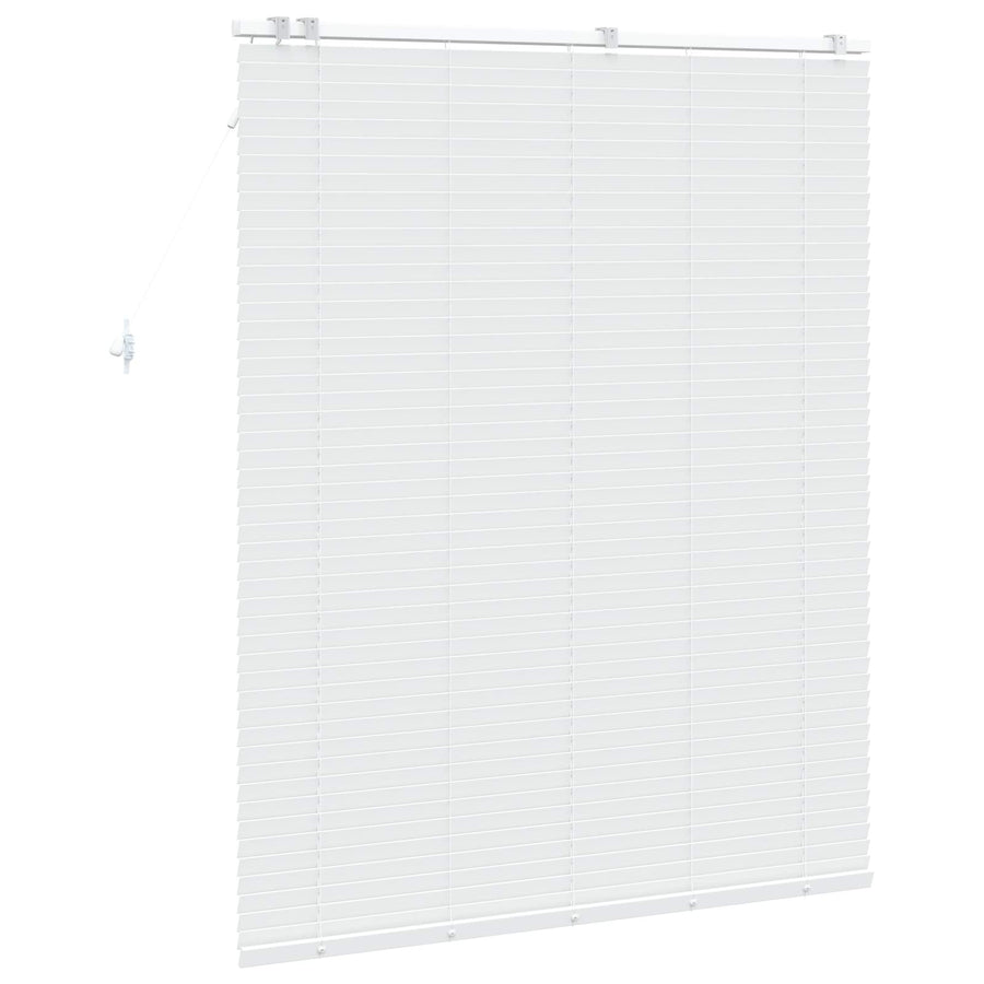 Jaloezie Wit 140 x 160 cm 35 mm Massief Paulowniahout