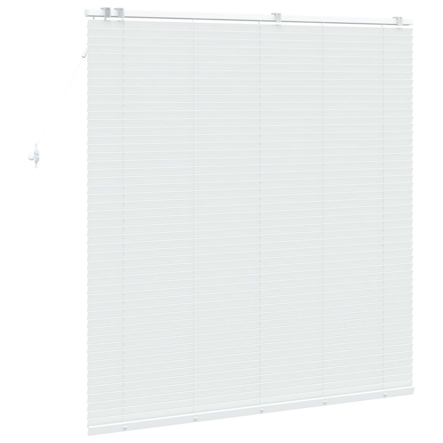 Jaloezie Wit 145 x 160 cm 35 mm Massief Paulowniahout