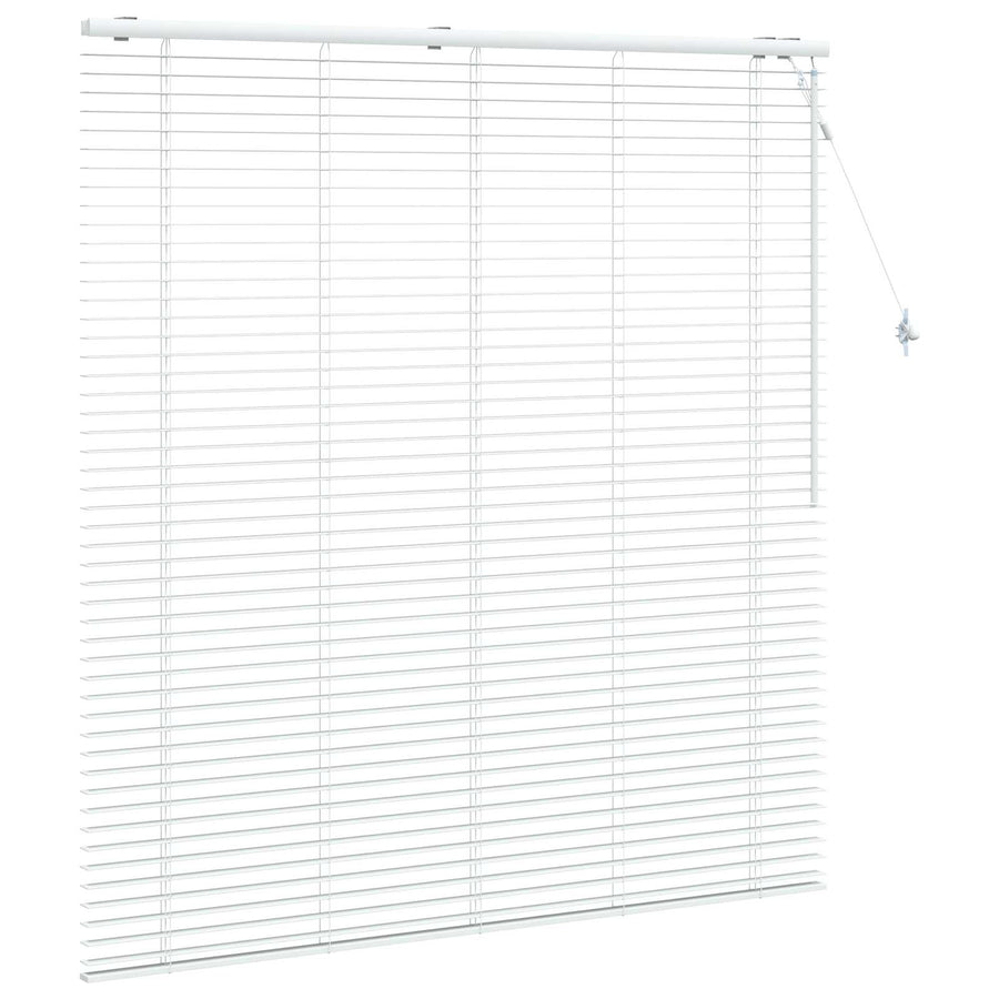 Jaloezie Wit 150 x 160 cm 35 mm Massief Paulowniahout