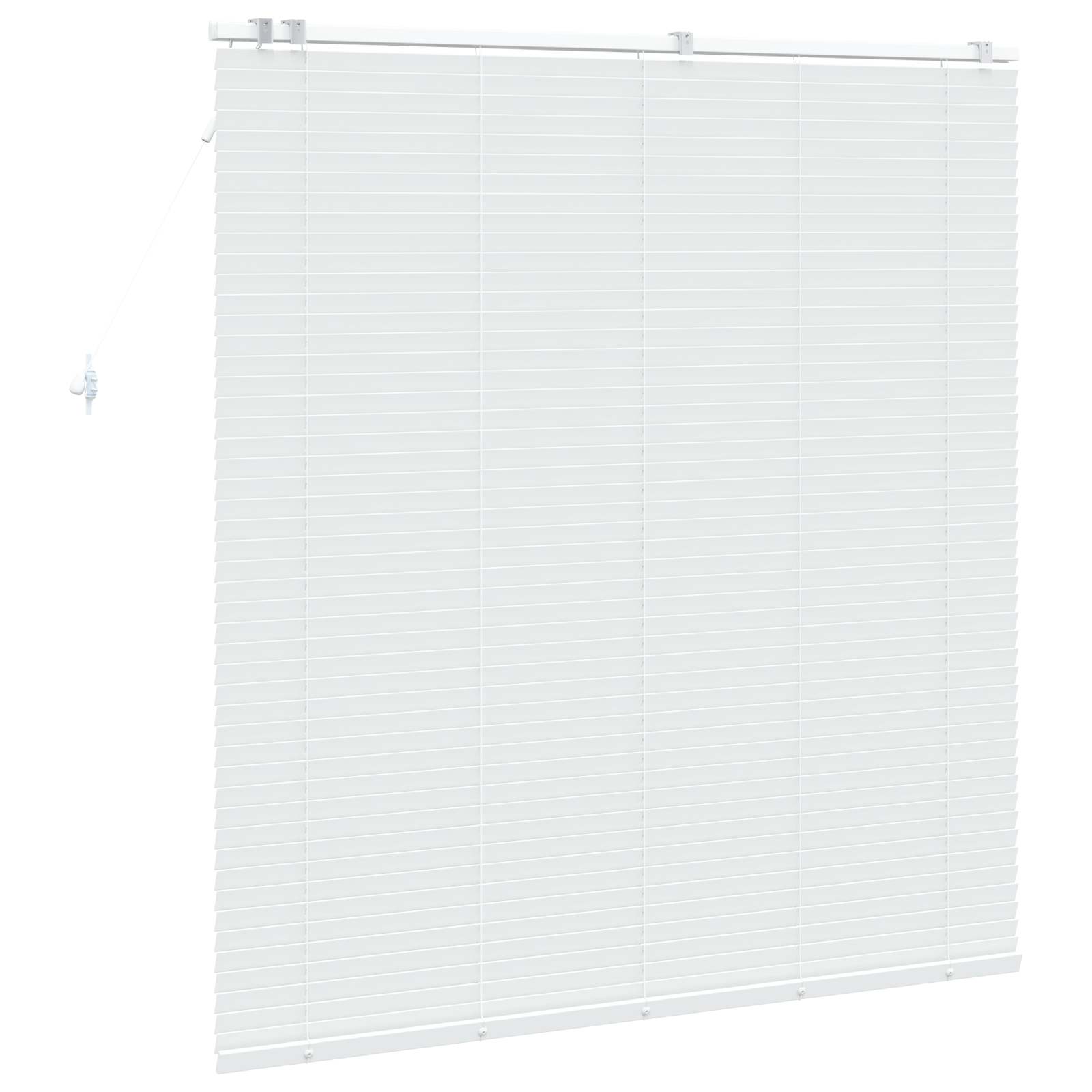Jaloezie Wit 150 x 160 cm 35 mm Massief Paulowniahout