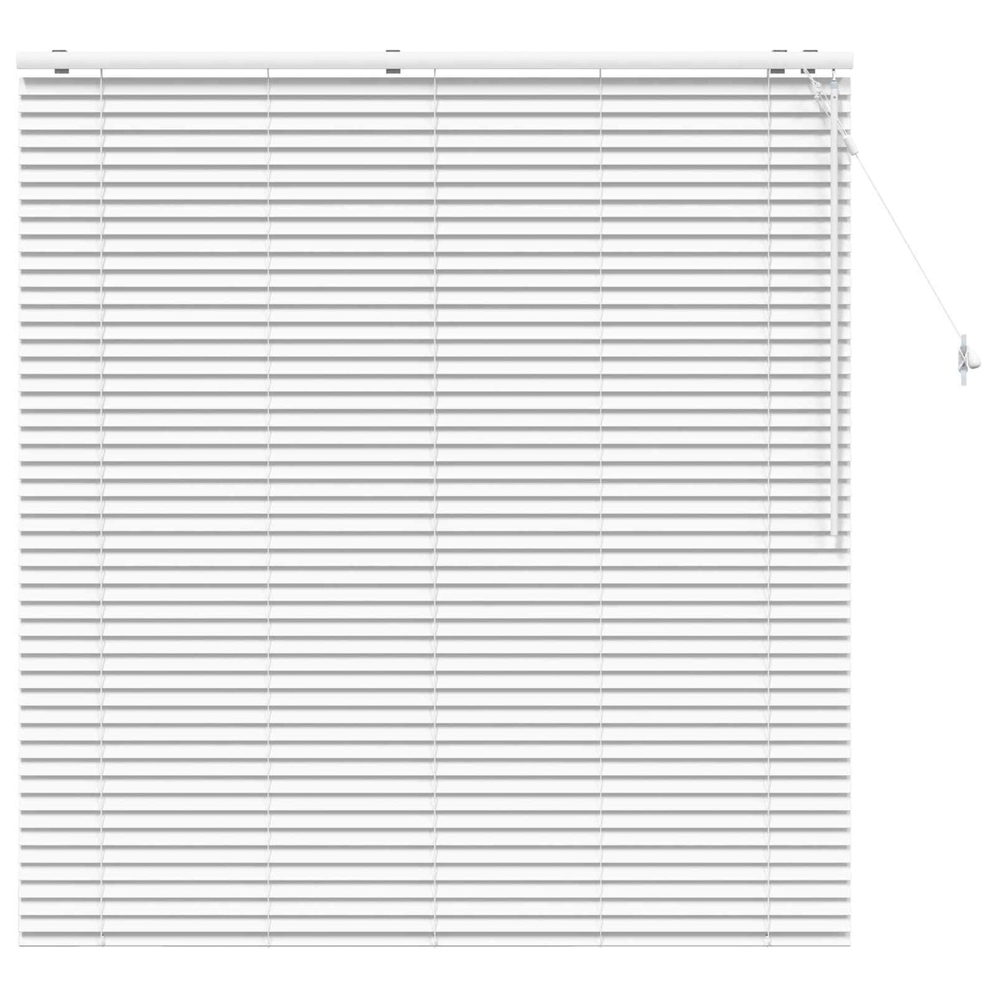 Jaloezie Wit 160 x 160 cm 35 mm Massief Paulowniahout