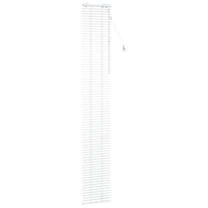 Jaloezie Wit 40 x 250 cm 35 mm Massief Paulowniahout