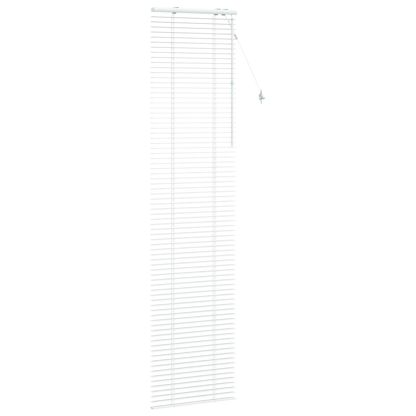 Jaloezie Wit 55 x 250 cm 35 mm Massief Paulowniahout