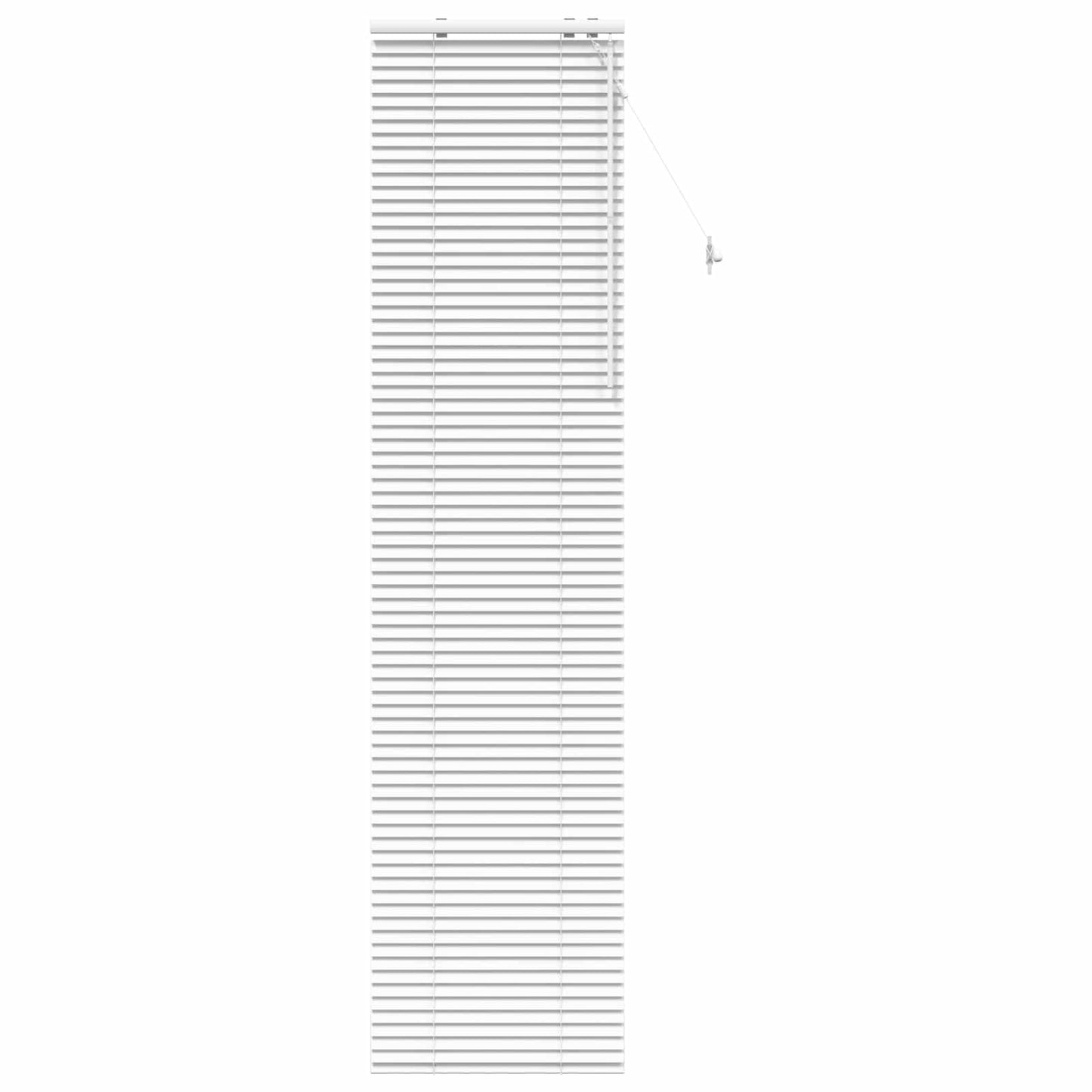 Jaloezie Wit 55 x 250 cm 35 mm Massief Paulowniahout