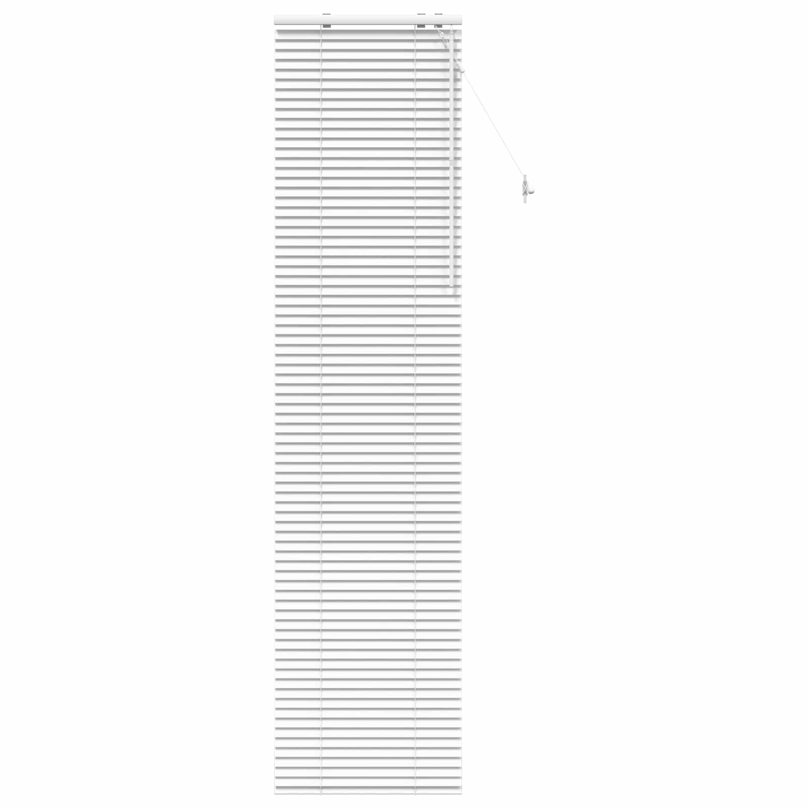 Jaloezie Wit 65 x 250 cm 35 mm Massief Paulowniahout
