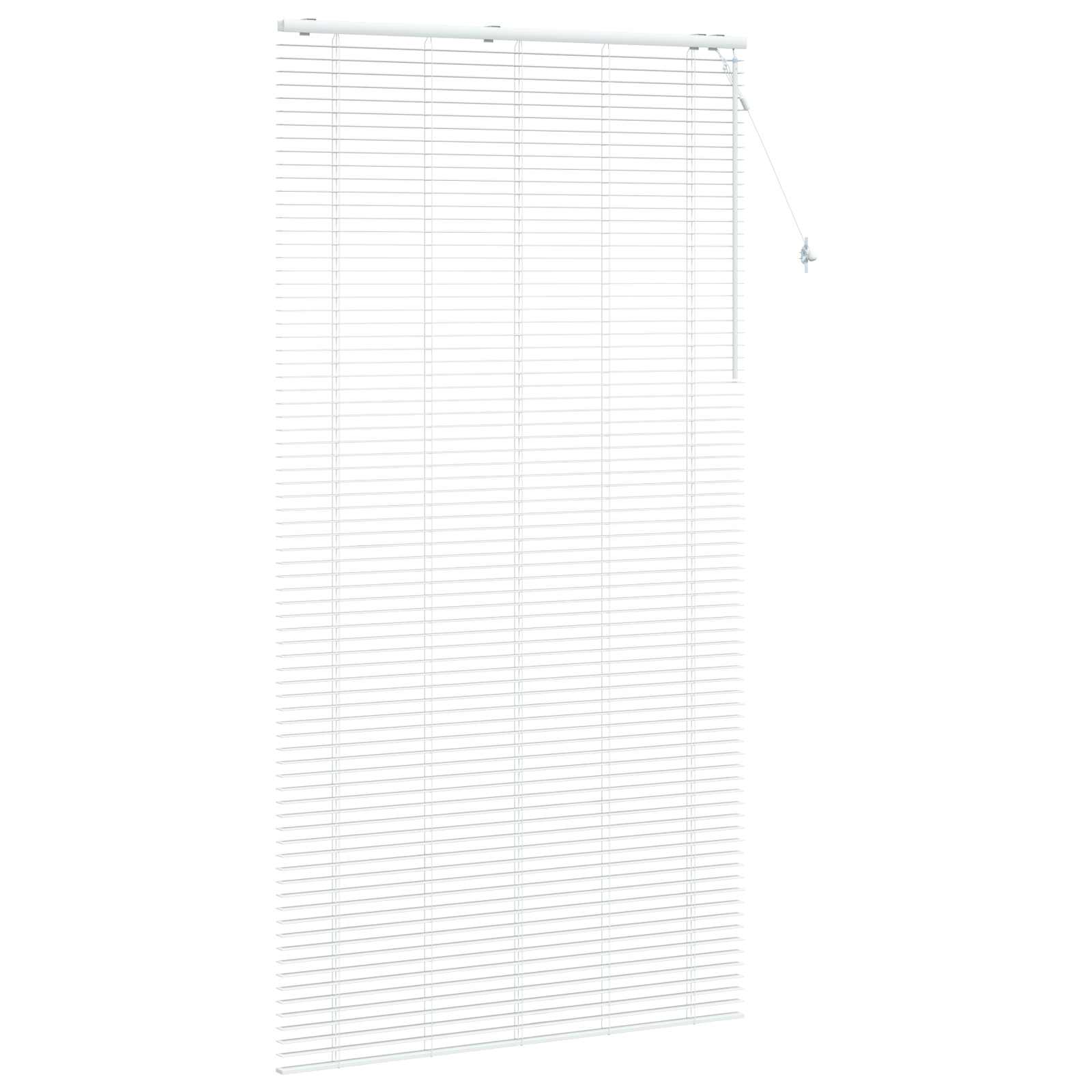Jaloezie Wit 125 x 250 cm 35 mm Massief Paulowniahout