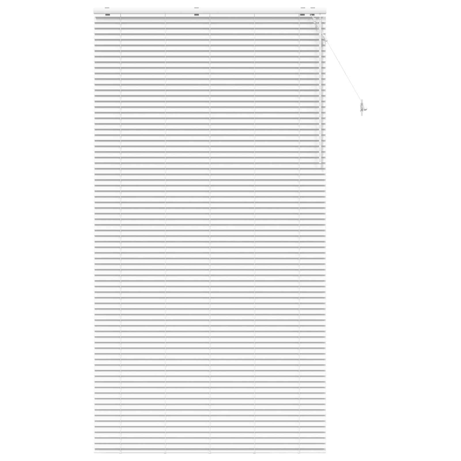 Jaloezie Wit 125 x 250 cm 35 mm Massief Paulowniahout