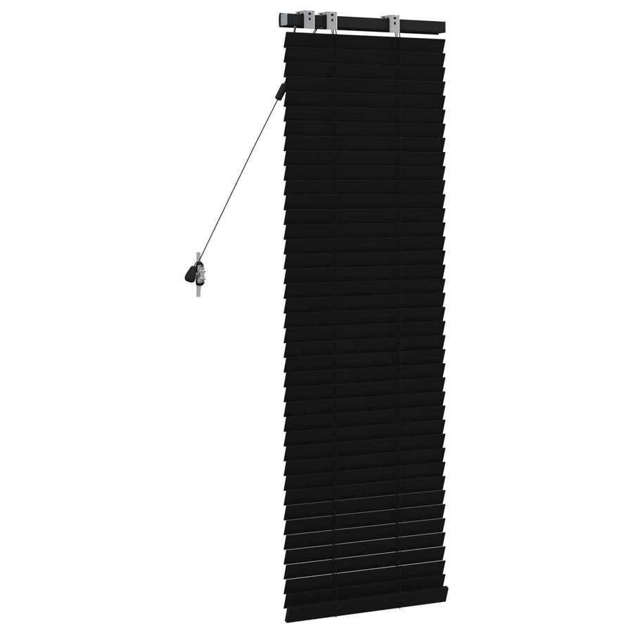 Jaloezie Zwart 50 x 130 cm 35 mm Massief Paulowniahout
