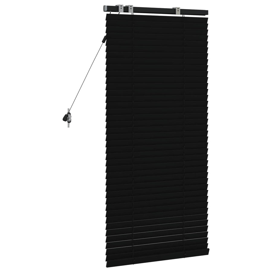 Jaloezie Zwart 55 x 130 cm 35 mm Massief Paulowniahout