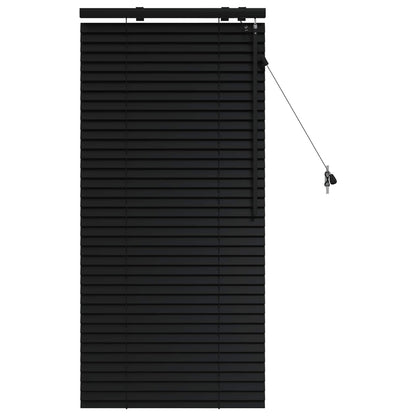 Jaloezie Zwart 65 x 130 cm 35 mm Massief Paulowniahout