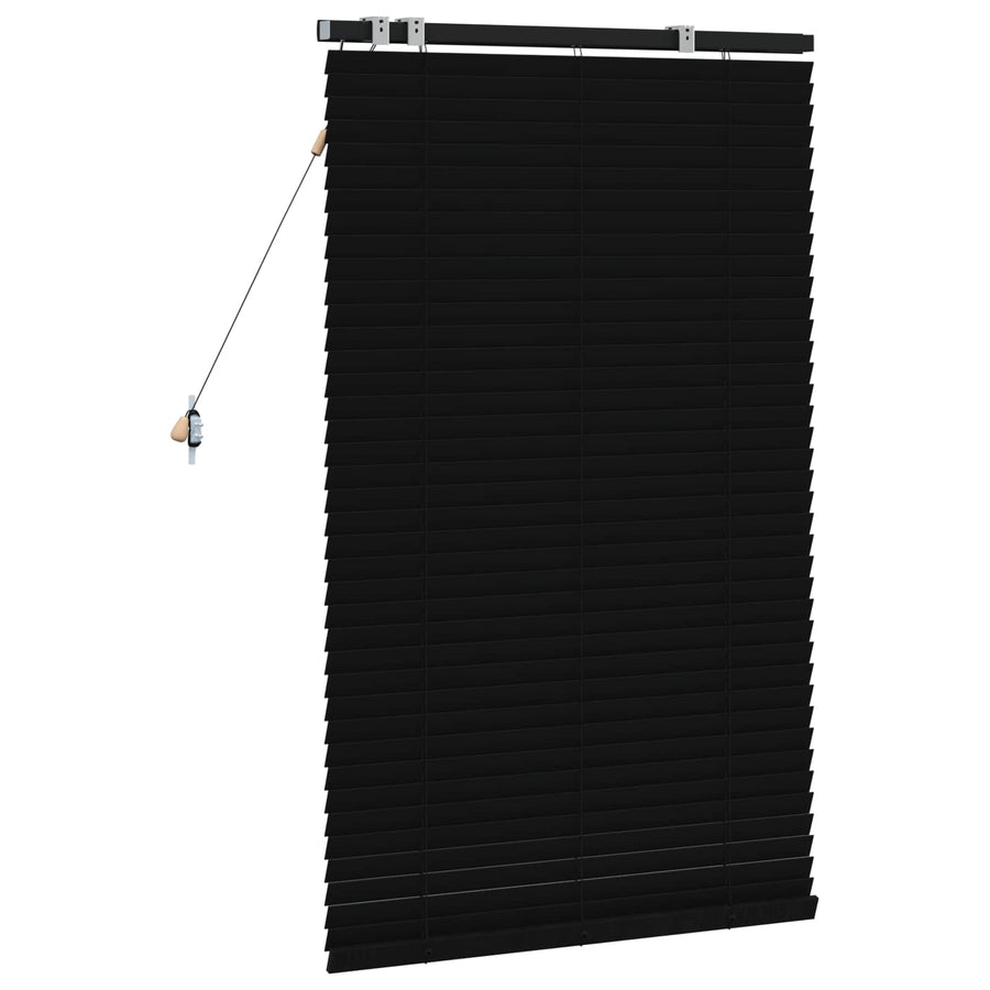 Jaloezie Zwart 95 x 130 cm 35 mm Massief Paulowniahout
