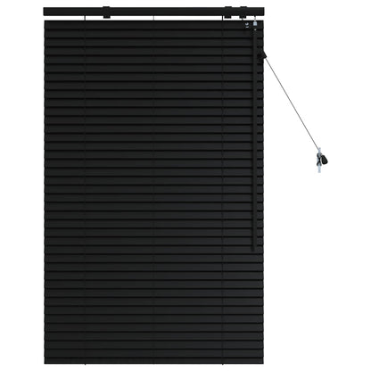 Jaloezie Zwart 95 x 130 cm 35 mm Massief Paulowniahout