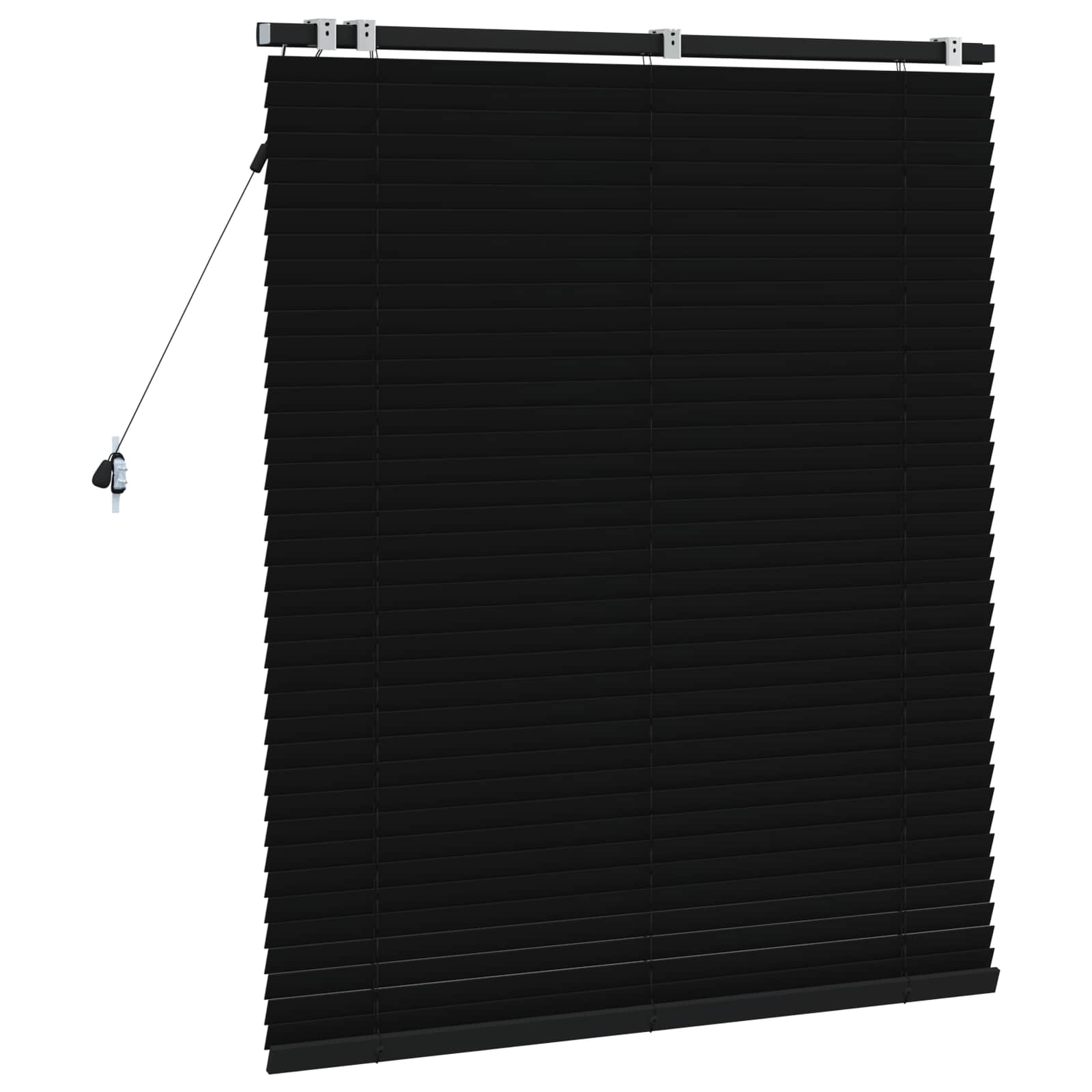 Jaloezie Zwart 105 x 130 cm 35 mm Massief Paulowniahout