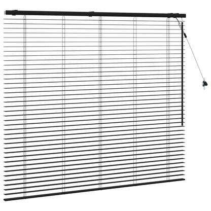 Jaloezie Zwart 130 x 130 cm 35 mm Massief Paulowniahout