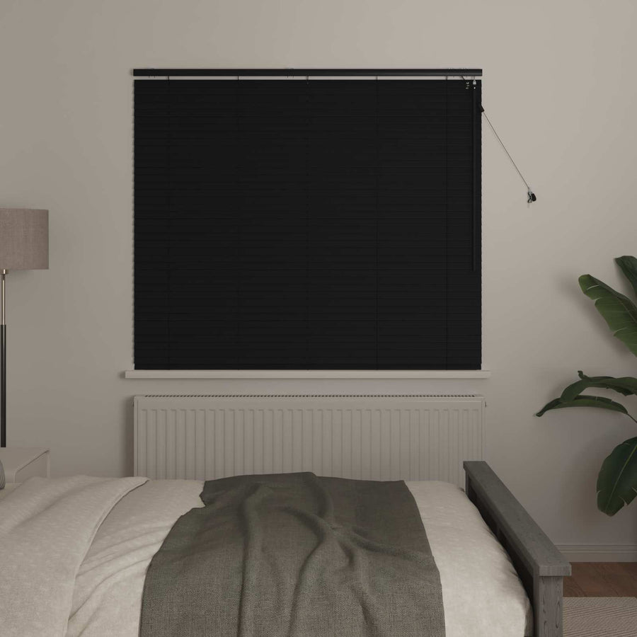 Jaloezie Zwart 150 x 130 cm 35 mm Massief Paulowniahout