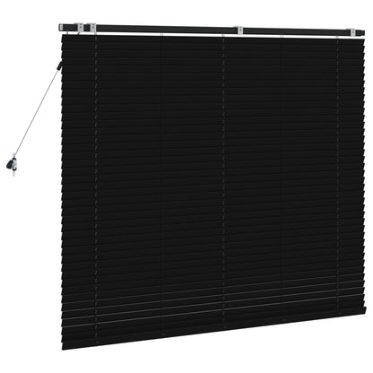 Jaloezie Zwart 155 x 130 cm 35 mm Massief Paulowniahout