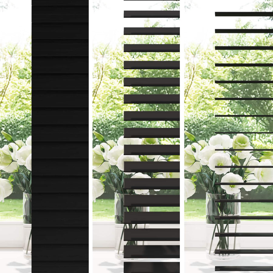 Jaloezie Zwart 45 x 160 cm 35 mm Massief Paulowniahout