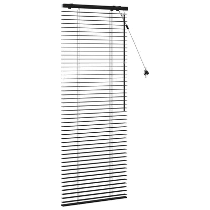 Jaloezie Zwart 65 x 160 cm 35 mm Massief Paulowniahout