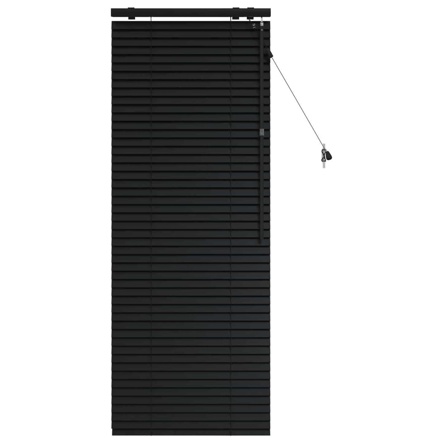 Jaloezie Zwart 65 x 160 cm 35 mm Massief Paulowniahout